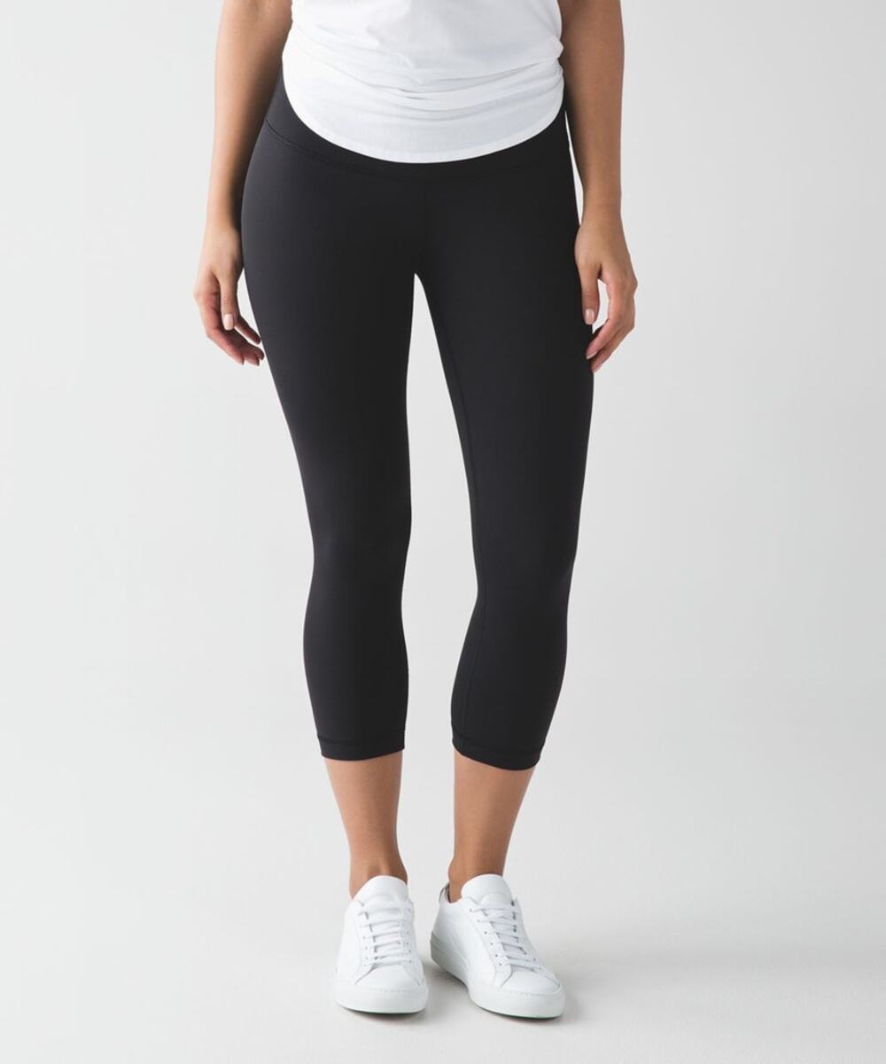 Lululemon Wunder Under Cropped High Rise Activewear Leggings Black 6 NWT